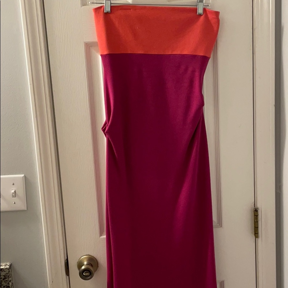 Strapless summer dress